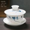Cuenco de Jade Sancai Puro Pintado a Mano con Color Bajo Esmalte Taza de Té Doméstica de Gama Alta Antiescaldante con Juego de Té Kung Fu Taza de Maestro
