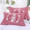 Toalla de Almohada Grande Algodón Par Tres Capas Gasa Adulto Cabeza de Almohada Pañuelo de Cabeza Remate Absorbente de Sudor Parejas Estilo Europeo Toalla de Almohada