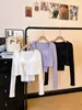 Conjunto de Dos Piezas de Cárdigan Camisola Estilo Puro Deseo para Mujer Otoño/Invierno Nuevo Estilo Chaqueta Corta Capa Base Top Interior