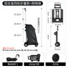 Carrito Pequeño Plegable Portátil para Uso Doméstico, Adecuado para Compras de Supermercado, Entrega Express, Carrito de Mano Ligero, Carrito de Equipaje, Remolque Pequeño