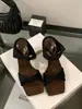 Sandálias Chuyuji Elegantes com Tira, Bico Quadrado e Salto Fino para Mulheres, Sandálias Versáteis de Verão com Bico Aberto e Salto Alto para Uso ao Ar Livre