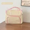 Nova Bolsa de Maquiagem Estilosa com Grande Capacidade, Bolsa de Armazenamento de Viagem Portátil Fofa em Formato de Casa para Mulheres, Bolsa de Maquiagem Macia e Adorável