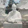 Escultura em Mármore Branco de Sun Siyue, um Famoso Praticante de Medicina, Estátua de Corpo Inteiro Feita de Pedra
