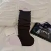 Calcetines de lana para otoño e invierno, con un estilo relajado y holgado, calcetines adelgazantes para la pantorrilla, calcetines que cubren el pie y calcetines largos en un estilo ballet inspirado en Miu