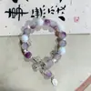 Pulseira de Cristal Artificial Cinza Fosco Cor Moonlight Colorida Mais Vendida Pulseira de Contas Artesanal Melhor Amiga de Mulher Casal Barraca de Pulseiras