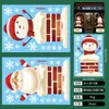 Pegatinas Electrostáticas de Copo de Nieve Blanco Navideño Transfronterizo Pegatinas Decorativas para Vidrio de Ventana Puerta Diseño de Fondo para Ventana Pegatinas de Ventana