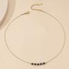 Colar de Pérolas Moda Feminina Simples Aço Titânio Corrente Clavícula Fresco Doce Design de Nicho Senso Joias Transfronteiriças Atacado