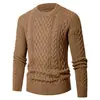 Venta Caliente Transfronteriza, Estilo Popular en Stock, Nuevo Suéter Casual de Punto con Cuello Redondo para Otoño e Invierno, Suéter de Punto Holgado de Talla Grande