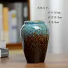 Vaso de Cerâmica Vintage Enfeites para Mesa de Jantar Doméstica Flores para Desktop da Sala de Estar Flores Secas Recipiente Hidropônico Não Poroso Novo Criativo