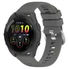 Para Reloj Jiaming Forerunner165 Correa de Silicona F165 Música Correa Monocromática Patrón Cruzado