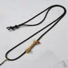 Nova Corda de Pingente Retrô Novo Estilo Chinês Trançada à Mão Wenwan Corda de Colar Multi-Tesouros Corda para Pendurar Pingente de Ágata Jade