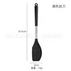 Juego de utensilios de cocina de silicona con mangos de acero inoxidable, espátula antiadherente, cucharón para sopa, espátula de cocina, juego de 10 piezas de herramientas de cocina para el hogar