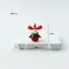 Zibo Reno de Papá Noel Glaseado Caja de Regalo de Muñeco de Nieve de Vidrio Casa Accesorios Navideños Adornos Decorativos