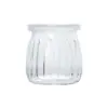 Botella de Pudín de Rayas Verticales Botella de Vidrio para Leche Taza de Vidrio para Yogur Taza de Vidrio para Mousse Gelatina Botella de Nido de Pájaro