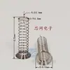 F5-4-4-0.4 Botón Pulsador Interruptor Tipo Excéntrico para Bocina Placa de Circuito Sensor Muelle de Compresión Acero al Carbono Niquelado Puede Ser Soldado