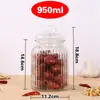 Potes de Vidro Selados Atacado, Potes Transparentes para Conservas, Potes Espessados para Conservas Domésticas de Cozinha, Potes para Armazenamento de Grãos