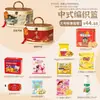 Conjuntos de presentes para o Festival do Meio Outono com bolos lunares e petiscos de estilo chinês tradicional, perfeitos para presentear idosos, recompensar funcionários e oferecer como brindes corporativos para compras em grupo