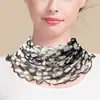 Procesamiento PersonalizadoHuaye Bufanda de Seda con Cuello Halter para Primavera y Verano Suéter de Malla de Seda de Morera Cubrecuellos Cálido Protección Solar