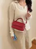 Nova Coleção de Outono 2026: Bolsa de Mão Patchwork Tecida de Alta Qualidade, Bolsa Transversal Quadrada Pequena Fashion e Versátil para Mulheres, Bolsas Femininas no Atacado