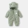Roupas de Inverno para Bebê Classe A Personalizadas para Homens e Mulheres, Macacões Acolchoados, Roupas de Algodão, Roupas Quentes de Exterior para Recém-nascidos Engatinharem