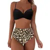 Traje de baño de dos piezas engrosado para mujer 2024 de cintura alta con control de abdomen, bikini ajustado sexy estilo transfronterizo Europa y América Amazon B