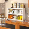 Portavasos de nueve compartimentos, organizador para tazas y tazas de té, estante de almacenamiento multicapa simple, soporte de exhibición para figuras y adornos, estante de exhibición multifuncional