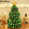 Globo Árbol de Navidad Gigante Cristal Fantasía Estéreo Inflable Película de Aluminio Atmósfera Festiva Escena Diseño Decoración