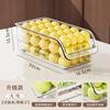 Caja de Almacenamiento para Refrigerador Transparente de Grado Alimenticio con Ruedas Caja para Cocina Caja para Huevos Caja Drenante para Uso Doméstico