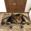 Envío directo transfronterizo de Temu de alfombrillas de cristal de terciopelo para gato, felpudos para puerta de entrada, alfombrillas antideslizantes y resistentes a la suciedad para pasillo, directo de fábrica