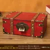 Caja de Almacenamiento Antigua de Madera Caja de Almacenamiento de Joyería Cosméticos de Escritorio Caja de Madera Caja de Accesorios para Manualidades Caja de Tesoros de Juguetes