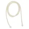 Collar Largo de Perlas Irregulares para Mujer Estilo Francés Joyería Retro Lujo Ligero Cadena para Suéter de Nicho de Gama Alta Collar Sencillo