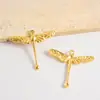 Acessórios Pingente Libélula Aço Inoxidável 304 Acessórios Simples e Frescos Colar Pulseira Joias DIY Galvanoplastia a Vácuo Estoque Pronto