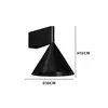 Faro Espejo Minimalista Japonés Pared de Fondo para Sala de Estar Dormitorio Lámpara de Pared para Mesita de Noche Entrada de Habitación de Hotel Luz de Pasillo