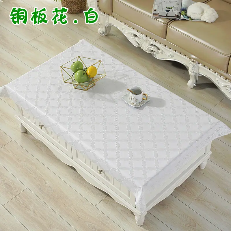 90x137 铜板花 白色