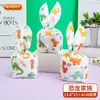 Sacos de Embalagem de Doces com Orelhas de Coelho Desenho Animado Sacos de Embalagem de Alimentos Atacado Sacos com Cordão para Chocolates Biscoitos Lanches