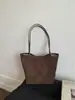 Bolsa Tote Retro Fosca, Bolsa Feminina de Grande Capacidade, Bolsa de Ombro Versátil para o Dia a Dia, Bolsa Saco de Luxo, Comércio Exterior Transfronteiriço