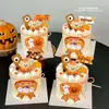 Decoración de Pastel de Halloween 2025 Calabaza Oso de Mantequilla Adorno Fantasma Feliz Fiesta Pegatina Disfraz Enchufe