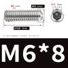 Tornillo prisionero hexagonal de acero inoxidable 304 Din916 con extremo cónico M2-M10 Sin cabeza Máquina métrica Hexagonal