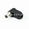 Conector sem Solda Macho e Fêmea Adaptador de Energia DC 5.5*2.1/2.5*10mm Tomada Terminal de Plugue em Ângulo