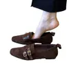 Sapatos de Bico Fino Estilo Francês com Laço para Mulheres Baixas Lançamentos Outono 2026 Aumento Interno da Altura Confortáveis para o Trabalho Sapatos Mary Jane