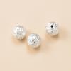 Pie de plata dura 3D plata 999 hacer viejo patrón de 10 mm pez cuenta redonda cadena de mano DIY cuenta suelta accesorios de joyería al por mayor T0563