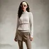 Calça Fitness Color Block Patchwork de Cintura Alta Justa para Mulheres Conjunto Esportivo Profissional para Treinamento para Mulheres