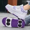 Esportes de Patinação Infantil Transfronteiriços 2026 Novos Patins Respiráveis de Malha Patins de Quatro Rodas em Linha Dupla para Meninas