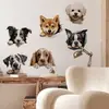 Pegatinas de Pared de Cachorros Lindos Transfronterizas para Decoración de Habitación Infantil, Paredes de Dormitorio y Sala de Estar, Autoadhesivas y Removibles de PVC