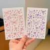 Pegatina Pequeña de Mariposa de Dibujos Animados para Niños con Diamante Pegatina para Cara de Concierto Adhesiva Autoadhesiva sin Pegamento Accesorios de Maquillaje para Actuación en Escenario de Niña