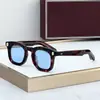 Devaux Moda Transfronteriza Estilo Japonés Gafas de Sol Hechas a Mano Cuadradas Retro Gafas de Sol Hip-Hop Material de Fibra de Acetato Jm