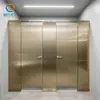 Panel de Abeja de Acero Inoxidable para Partición de Baño Ignífugo y a Prueba de Humedad Aleación de Aluminio Color Oro Champán Procesamiento y Personalización para Baños Públicos