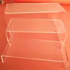 Suporte de Exibição para Figuras de Caixa Surpresa em Acrílico Prateleira em Camadas em Forma de U Prateleira de Armazenamento Sapateira Porta-Brinquedos Transparente
