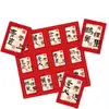 Pegatinas Decorativas de Bendición con Texto Estilo Chino Serie Caligrafía Etiquetas Doradas para Exámenes de Ingreso a Secundaria y Universidad