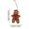 Navidad Retro Americana Muñeco de Pan de Jengibre de Resina Colgante Accesorios Bolsa Decoración de Árbol de Navidad de Escritorio Venta al por Mayor